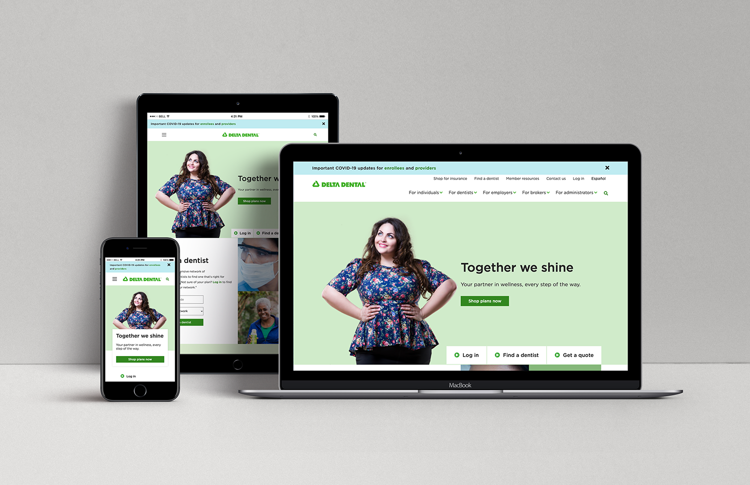Building a modern responsive site.