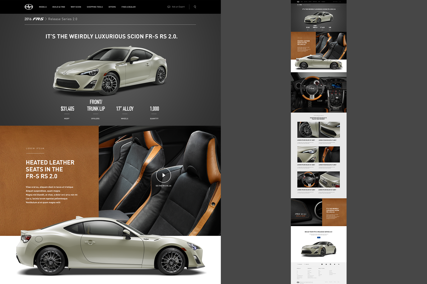FR-S Landing Page